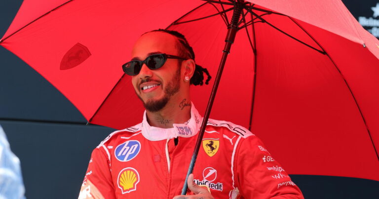 Lewis Hamilton reveals police officer encounter in victorious Ferrari return