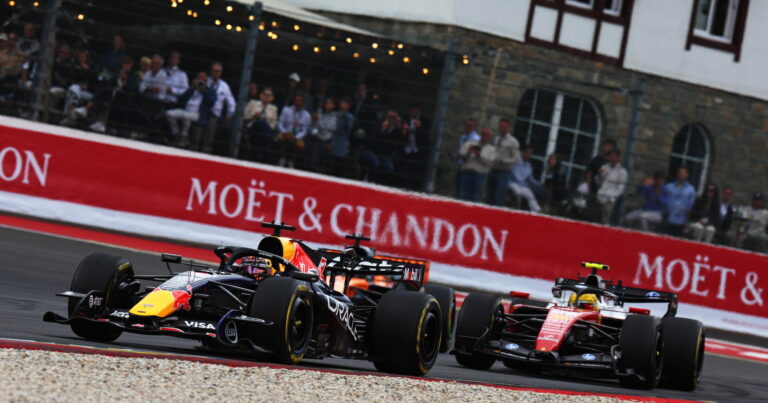 Max Verstappen reveals 'airplane shunt' concern after seeing 'red rocket in his mirrors'