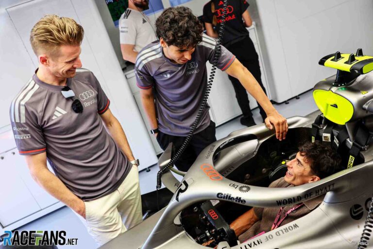 Nico Hulkenberg, Gabriel Bortoleto, Marc Marques, Audi, Circuit de Catalunya, 2026