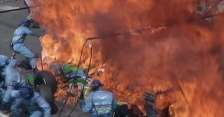 Jos Verstappen pit stop descends into terror as fire engulfs F1 car - On This Day
