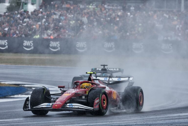 o peso de correr em casa no GP da Inglaterra