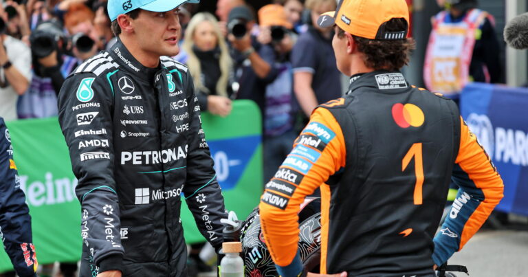 George Russell delivers clear McLaren pecking order verdict