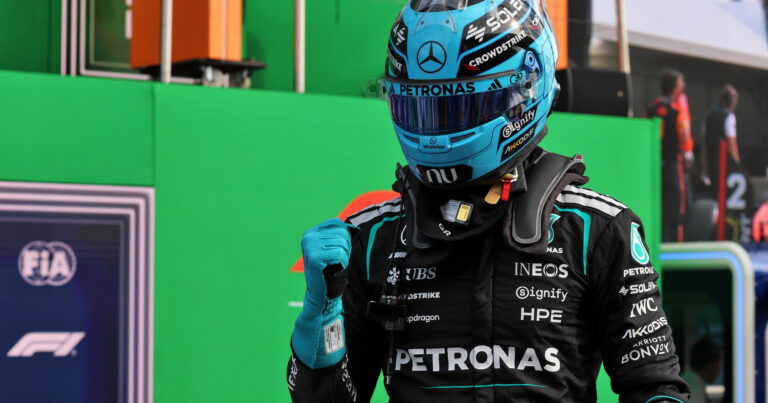 George Russell lands 'engagement ring' joke after Zandvoort redemption