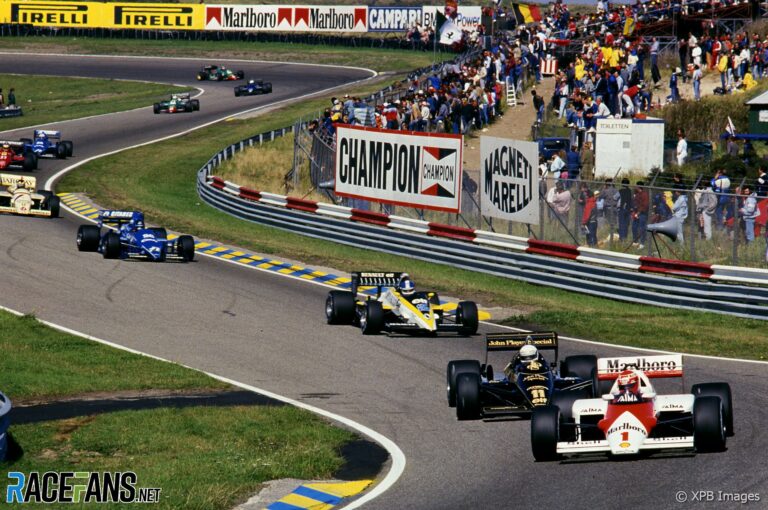 Niki Lauda, Elio de Angelis, Derek Warwick, Zandvoort, 1985