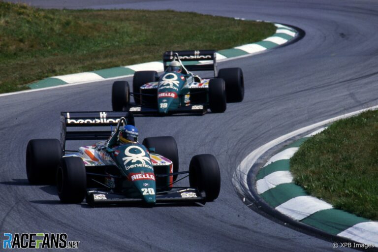 Gerhard Berger, Teo Fabi, Benetton, Osterreichring, 1986