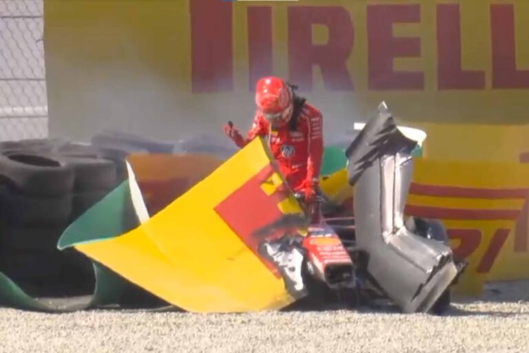 Italian Grand Prix red-flagged after huge crash for Leclerc – RaceFans