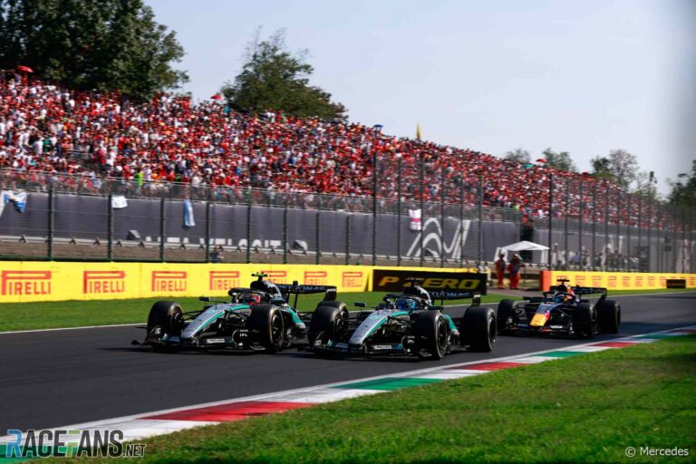 Andrea Kimi Antonelli, George Russell, Max Verstappen, Monza, 2026