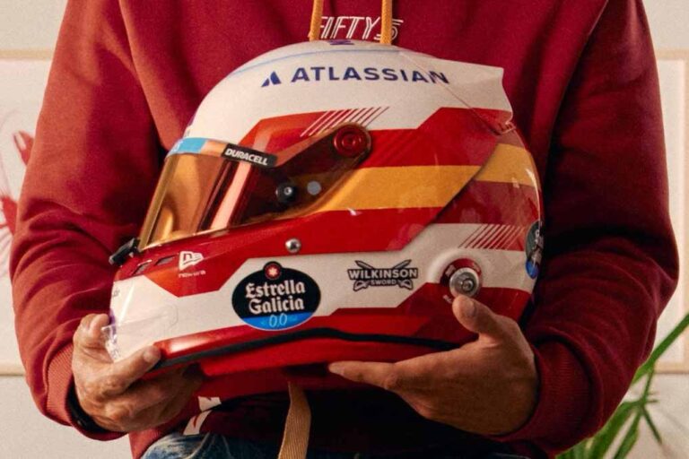 Carlos Sainz Jnr's 2026 Spanish Grand prix helmet