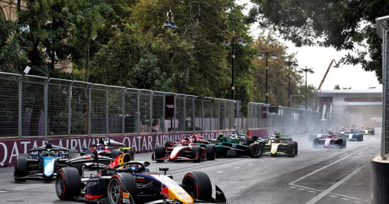 2026 F2 championship standings after Baku Feature Race 1