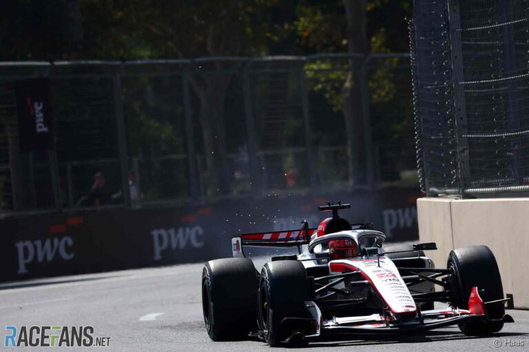 Esteban Ocon, Haas, Baku City Circuit, 2026