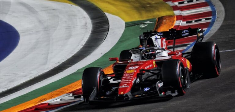 Leclerc reconhece erro ao administrar bateria durante GP de Singapura