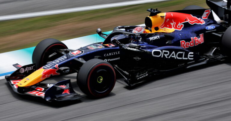 Red Bull explain unusual Max Verstappen running in F1 rarity
